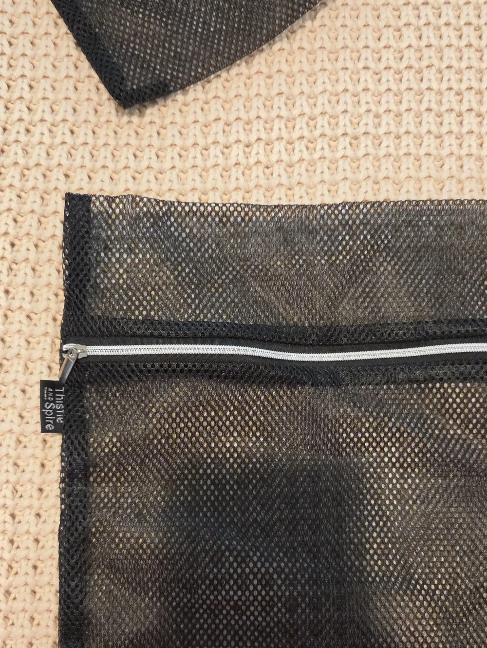 Thistle & Spire Black Mesh Laundrey Bag Set Of 2 11×14